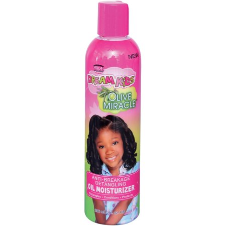 African Pride - Crème Olive Miracle Dream pour enfants, 237 ml (8 oz liq.) pour cheveux secs