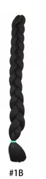 Kanekalon Mèches synthétiques pour tresses africaines Ultra-braids 82". (1B)