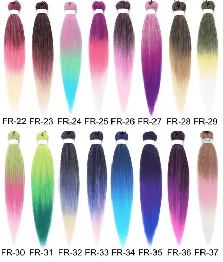 Mèches à tresser pré-tirés 26", trois couleurs