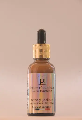Sérum visage nuit à base d'acide de fruits , Vitamines complexes et Glycines. 30 ml